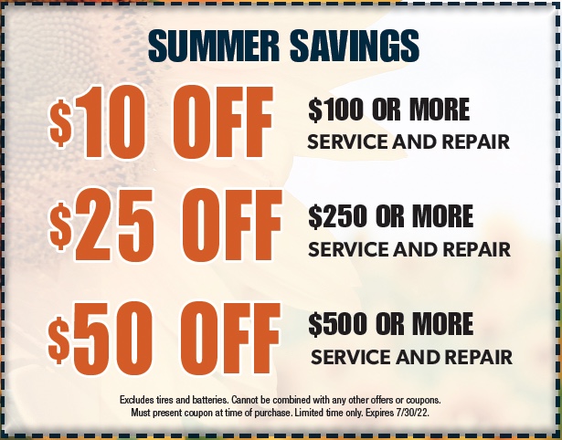 Summer Coupon Savings | Virginia Automotive