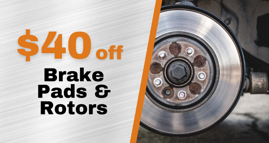$40 Off Brake Pads & Rotors